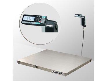 Весы платформенные с печатью этикеток МАССА 4D-PM.S-15/12-3000-RL