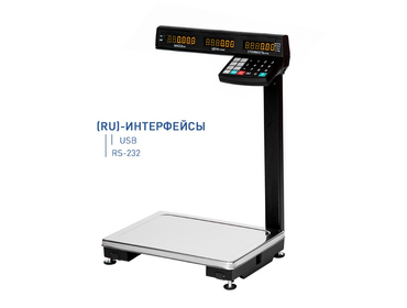 Весы торговые системные МАССА МК-32.2-ТВ21 RS/USB (RU)